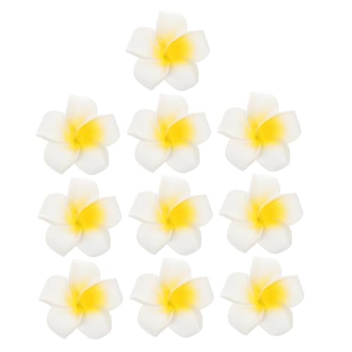 ibasenice 10stücke Hawaiianische Plumeria-blumen-haarspangen Eva-kunstblumen Haarnadeln Haarschmuck Für Frauen Strandparty Hochzeit Event-dekoration von ibasenice