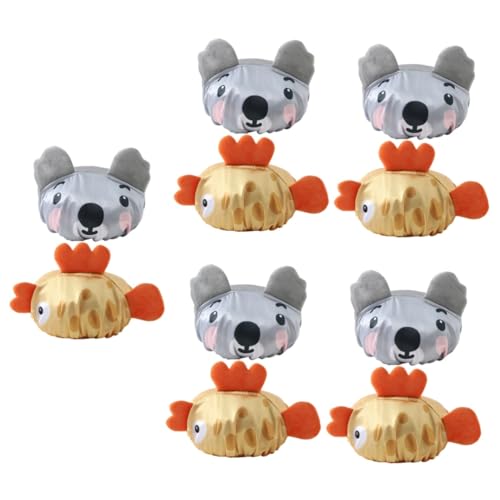 ibasenice 10stücke Junge Mädchen Duschhaube Wasserdichte Badekappe Mit Cartoon-design Für Mädchen Wiederverwendbar Atmungsaktiv Für Bad Gesichtswäsche Und Schlaf Koala Fisch von ibasenice