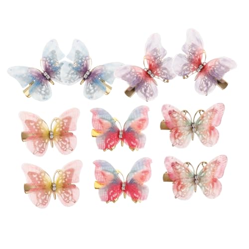 ibasenice 10stücke Schmetterlings-haarspange Kleine Schmetterlings-haarspangen Haarspange Für Mädchen Süße Haarspangen Junge Für Haarschmuck Für Frauen Für Verschiedene Anlässe von ibasenice