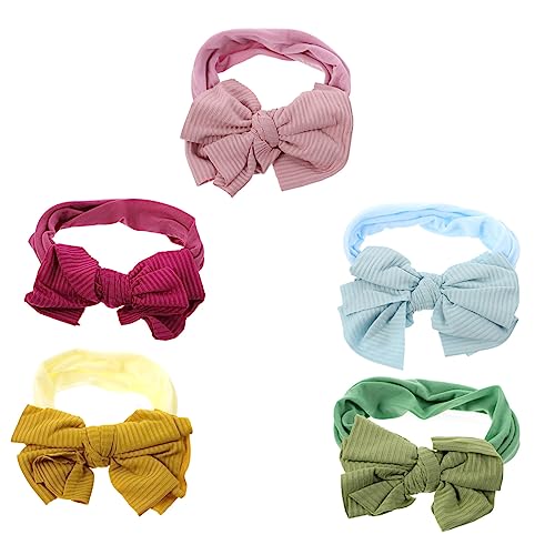 ibasenice Haarbandanas 15 Stk Stirnband Nylonschleifen Haarschmuck für Kleinkinder Haarband baby stirnbänder Haarschmuck für Babys Haargummi breiter Turban Neugeborener Nylon-Turban Hut von ibasenice