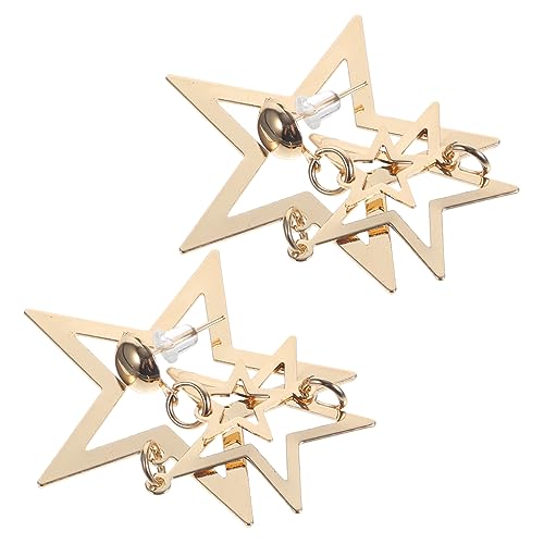 ibasenice 1Paar Stern Ohrringe Für Frauen Minimalistisches Design Baumelnde Ohrringe Elegantes Mehrschichtiges Sterndesign Vielseitige Schmuckgeschenke ibasenice 1Paar Stern Ohrringe Für Frauen Minimalistisches Design Baumelnde Ohrringe Elegantes Mehrschichtiges Sterndesign Vielseitige Schmuckgeschenke von ibasenice