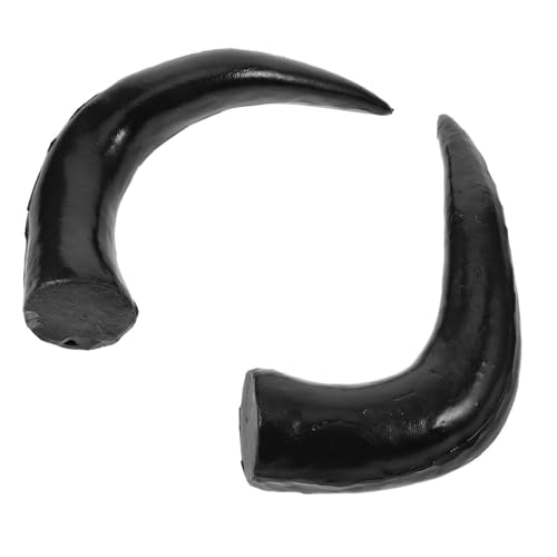 ibasenice Falsche Hörner Aus Kunststoff Schwarz Diy-haar-accessoires Stirnband-ornament Kostüm-dekoration Für Halloween Und Cosplay von ibasenice