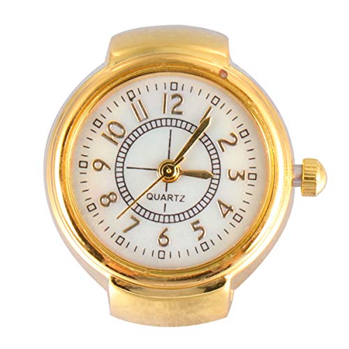 ibasenice 1stück Stylische Mini Uhr Für Damen Und Goldene Digitale Fingeruhr Mit Großen Ziffern Modisches Schmuckstück Für Für Unterwegs von ibasenice