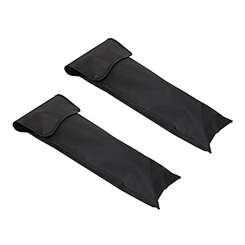 ibasenice 2 STÜCK BBQ Werkzeug Aufbewahrungstasche Leichter Halter für Grillzubehörteile Tragetasche als Hand und Schultertasche Langlebiges Oxford Schwarz von ibasenice