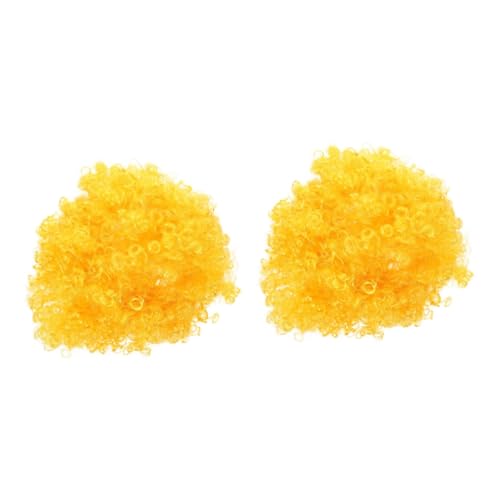 ibasenice 2stücke Curly Afro Perücke Für Cosplay Karneval Und Themenpartys Unisex Clown Perücke Bunten Farben Leicht Und Wiederverwendbar Für Kostüme Und Fotoshootings von ibasenice
