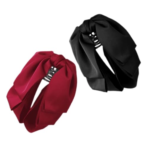 ibasenice 2stücke Haarspange Mit Schleife Und Haarklammer Für Pferdeschwanz Französisches Design Für Formelle Und Freizeit Anlässe Haarschmuck Für Frauen Und Mädchen von ibasenice