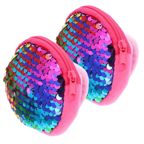 ibasenice 2 Stück Slap Armband mit Pailletten Lustiges Cartoon Party Accessoire und Kreatives Münzportemonnaie Hautfreundlich und Vielseitig als oder Spielspaß Geeignet von ibasenice