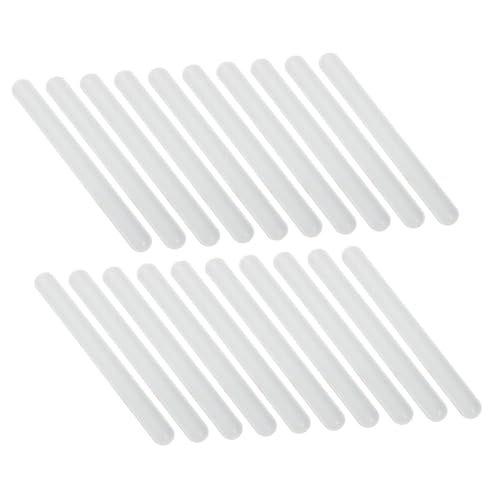 ibasenice 20 Stück Weiße Silikon Slap Armbänder zum Selbstgestalten Weiche DIY Blank Snap Wristbands für Basteln Schulprojekte Partygeschenke Halloween Weihnachten von ibasenice