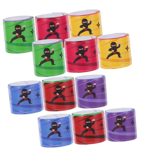 ibasenice 24 Stück Teiliges Ninja schnapparmband Bunte Pvc slap armbänder mit Kreativem Design Sicher und Vielseitig für Halloween Party mitgebsel und Gruppenspiele von ibasenice