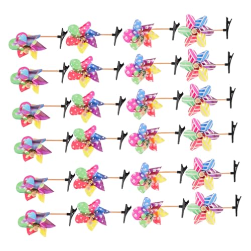 ibasenice 25stücke Windrad Haarklammern Für Mädchen Lustige Haarspangen Für Kleinkinder Bunte Haarschmuck-accessoires Für Einfach Zu Verwenden Und Im von ibasenice