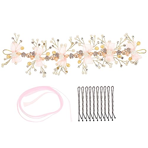 ibasenice 2St Krone Haarschmuck für Kinder hair accessories for girls hochzeitshaar schmuck Blumenmädchen Kopfschmuck Kleid schmücken Dekorationen Geschenk Braut Stirnband Legierung von ibasenice