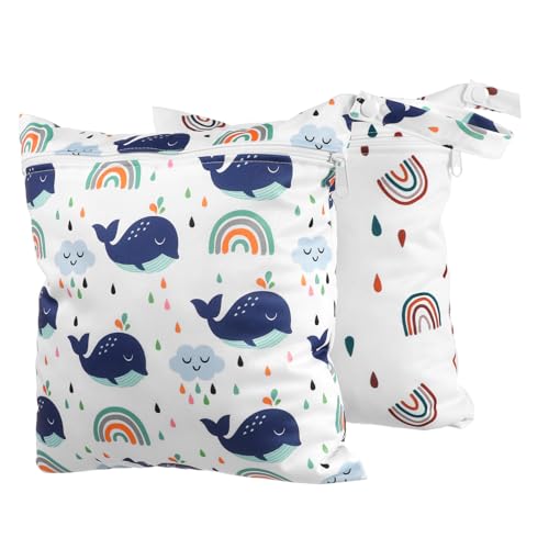 ibasenice Wiederverwendbare Nasstasche Wickeltasche Reißverschluss Reise-wäschesack Für Schwimmer von ibasenice