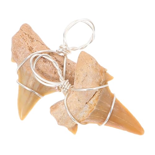 ibasenice 2Stücke Haifischzahn Anhänger für Halskette Charmante für Surfer Langlebigem Material Perfektes für Männer zu Feiertagen und Besonderen Anlässen von ibasenice