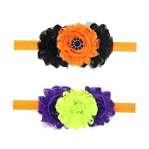 ibasenice 2st Stirnband Blumenkopfschmuck Für Säuglinge Neuheit Baby Haarband Baby Mädchen Nylon Stirnbänder Blumenhaarband Für Babys Haarschmuck Sonnenblume Foto Elastische Kordel Kind von ibasenice