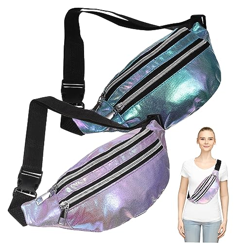 ibasenice 2stücke Handtasche Damen Crossbody Oxford Tuch Gürteltasche Bauchtasche Fanny Pack Mit Verstellbarem Riemen Für Sport Laufen Reisen von ibasenice