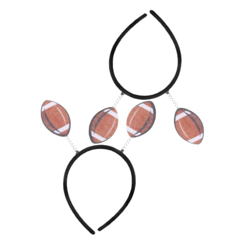 ibasenice 2stücke Fußball Stirnbänder Für Frauen Sportliche Kopfbedeckung Für Rugby-events Party-dekoration Und Unterstützung Für Sportfans Und Feierlichkeiten von ibasenice