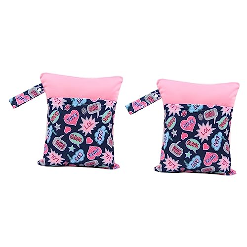 ibasenice 2stücke Kombinierte Wickeltasche Für Stoffwindeln Mit Reißverschluss Und Zwei Taschen Für Kindergarten Und Unterwegs Vielseitig Einsetzbar von ibasenice