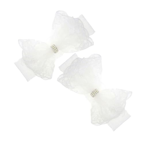 ibasenice 2stücke Pack Spitzen Stirnbänder Mit Schleife Für Junge Mädchen Säuglings Stirnband Mit Schleife Stirnband Aus Spitze Bequeme Kopfbedeckung Für Neugeborene von ibasenice
