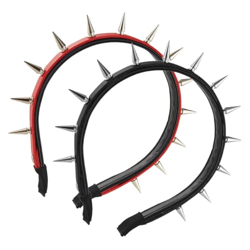 ibasenice 2stücke Punk Stil Spiked Stirnband Für Halloween Cosplay Verstellbares Gothic Haarschmuck Für Partys Und Modeschauen von ibasenice