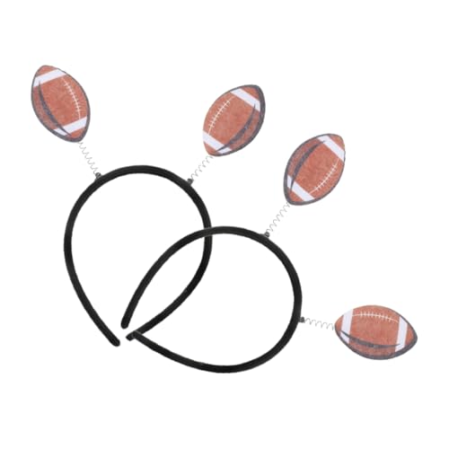 ibasenice 2stücke Stylische Rugby-stirnbänder Für Frauen Praktische Sportaccessoires Für Partys Und Sportevents Zur Unterstützung Ihres Teams Festliche Kopfbedeckung von ibasenice