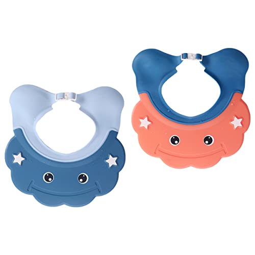 ibasenice 2stücke Wasserdichte Dusche Shampoo Hut Aus Pp Material Mit Verstellbarem Cartoon Dusche Design Für Kopf Und Ohren Schutz Bei Haarewaschen von ibasenice