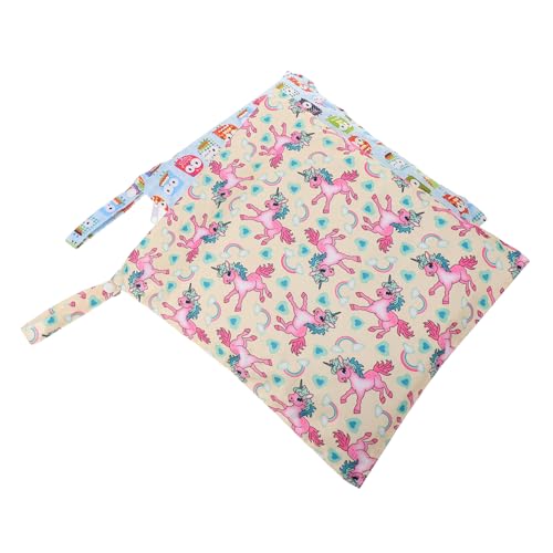 ibasenice 2stücke wasserdichte Wickeltasche Mit Zwei Reißverschlusstaschen Wiederverwendbarem Aufbewahrungssack Für Babykleidung Fitness Und Yogabag Für Reisen Und Strand Farbvarianten von ibasenice