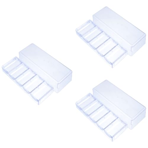 ibasenice 3 STK Chip-Box Chips-Organizer Kunststoffbehälter klarer Behälter Chipsbehälter Mahjong PP-Organizer-Etui pp-Organisator Lagerung Veranstalter Tablett Chip-Rack Container p.s von ibasenice