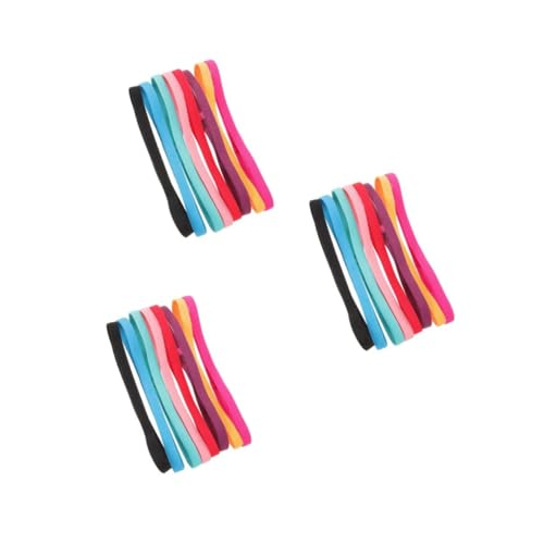ibasenice 3 Sätze Stirnband Weicher Stoff Haarbänder Männer Trainingsstirnbänder Für Frauen Sportliche Stirnbänder Dünnes Gummiband Haarband Hair-band Rutschfeste Stirnbänder 8 Stücke * 3 von ibasenice