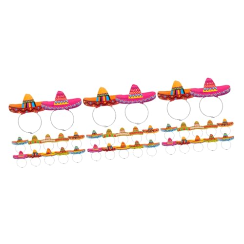 ibasenice 3 Sätze à 12 Stk Stirnband Aus Papier Haargummis Für Frauen Haarbänder Für Frauen Cinco De Mayo-fiesta-kleid Damen-stirnband Ornament-stirnband Fotogeschenk Fräulein Kleidung Pack von ibasenice