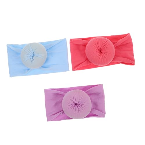 ibasenice Kopfbedeckungsset Für Säuglinge 3-teilig Weiches Baby-stirnband Für Mädchen Jungen Und Mädchen Haar-accessoires von ibasenice