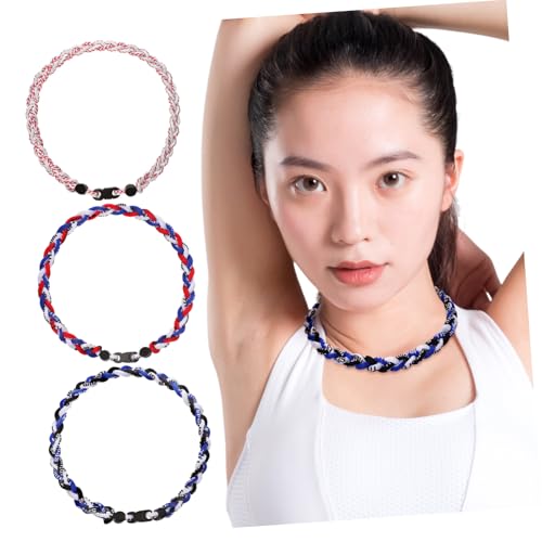 ibasenice 3stücke Baseball-halskette Geflochtene Rope-halskette Für Herren Sportliches Accessoire Für Baseball-fans Langlebig Und Stylisch Geschenk Für Sportliebhaber von ibasenice