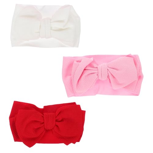 ibasenice 3stücke Schleifen Stirnband Für Junge Mädchen Mädchen Aus Kopfbedeckung Kopfschmuck Für Kleinkinder Haarband Für Neugeborene Stirnbänder von ibasenice
