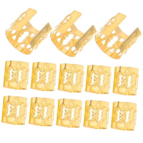 ibasenice 300 Stück Dreadlock Ringe Haarringe Haar Manschetten Dreadlocks Zubehör Leicht Biegsam Schmuck für Zöpfe und Haarverlängerungen Damen Herren von ibasenice