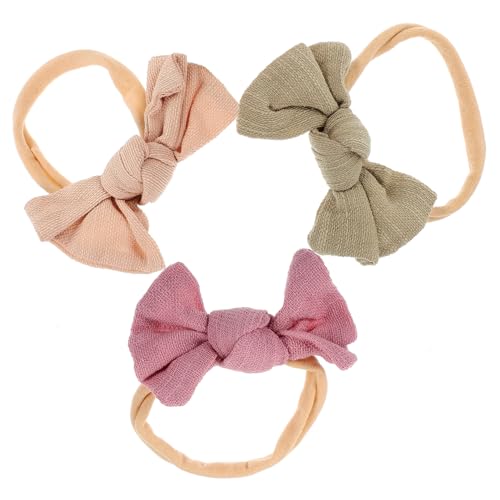 ibasenice 3st Baby-stirnband Haarschmuck Für Babys Haarband Haargummi Baby Stirnbänder Stirnband Für Kleinkinder Haarschmuck Für Mädchen Chiffon Kleine Großer Bogen Kopfbedeckung von ibasenice