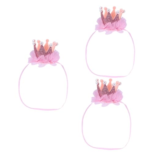 ibasenice 3St Baby hair accessories haarband -Stirnband neugeborener kopfwickel Stirnband für Babymädchen Haargummis für Babys Stirnband für Kleinkinder Europäisch amerikanisch von ibasenice