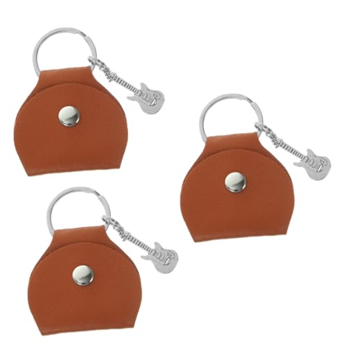 ibasenice 3St Tasche für Gitarrenpicks Guitar Pick Holder Gitarrenplektren Halter Tragetasche für gitarrenpickel Gitarre für Kinder schlüsselanhänger Koffer Zubehör für Gitarrenpicks wählen von ibasenice