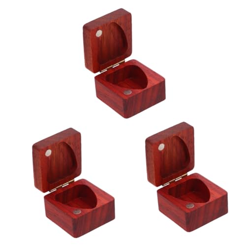 ibasenice 3stücke Holz Gitarren Plektrum Aufbewahrungsbox Robuster Organizer Für Plektren Elegantes Design Aus Natürlichem Holz Für Zuhause Und Musiker von ibasenice