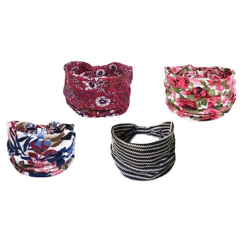 ibasenice 4stücke Kreative Fitness Stirnbänder Elastische Sport Stirnbänder Für Outdoor Kopf Dekore Für Damen Und Herren von ibasenice
