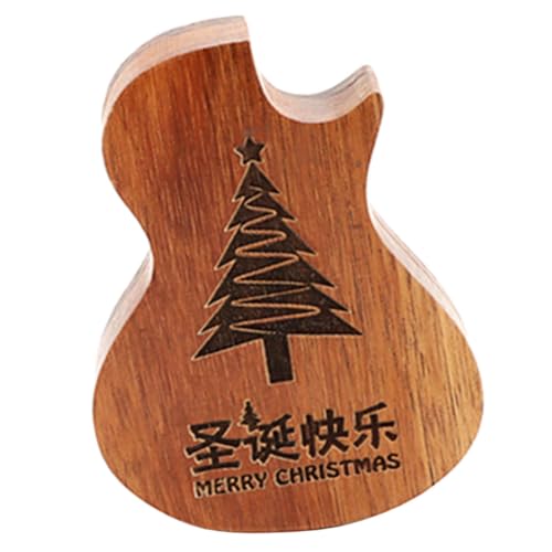 ibasenice 4 Stück Pickbox Gitarrenplektrum Gitarrenteilebehälter Gitarrenpickhalter Ukulele Pickhalter Daumenpicketui Gitarrenpick Organizer Gitarrenzubehör Gitarrenpicketui Holz von ibasenice