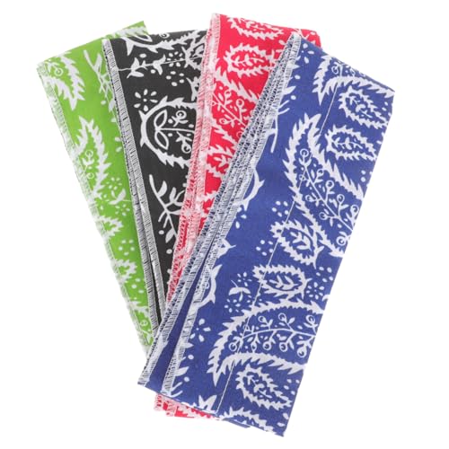 ibasenice 4 Stück Teiliges Kühlendes Haarband aus Baumwoll Polyester Sommerliches Sport Haarschal mit Atmungsaktivem Modischem Design für Damen Outdoor und Alltag von ibasenice