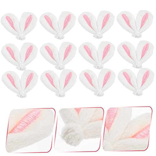 ibasenice 40 Stck Teiliges Hasenohren Haarclip aus Hochwertigem Niedliche DIY Haarschmuck Deko für Frauen Vielseitig für Basteln Schmuck Kleidung und Accessoires für Ostern und Partys von ibasenice
