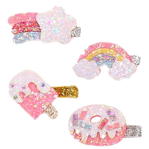 ibasenice 4stücke Haar-clips Für Mädchen Süße Haarspangen Mit Pailletten Haar-accessoires Für Party Langlebig Und Zu Tragen von ibasenice