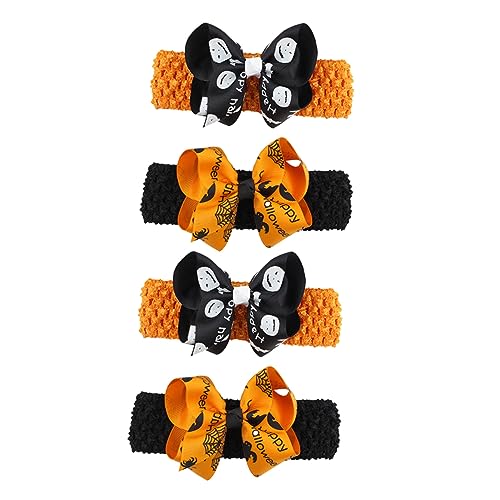 ibasenice 4stücke Teiliges Halloween Haarbänder Mit Schleifen Elastische Kopfbedeckungen Für Mädchen Für Partys Geburtstage Und Fotoshootings von ibasenice