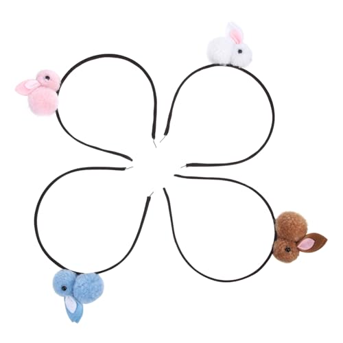 ibasenice 4stücke Teiliges Mit Niedlichen -haarreifen Für Erwachsene Und Junge Mädchen Hasenohren Verschiedenen Farben Haaraccessoires Für Ostern Und Partys von ibasenice