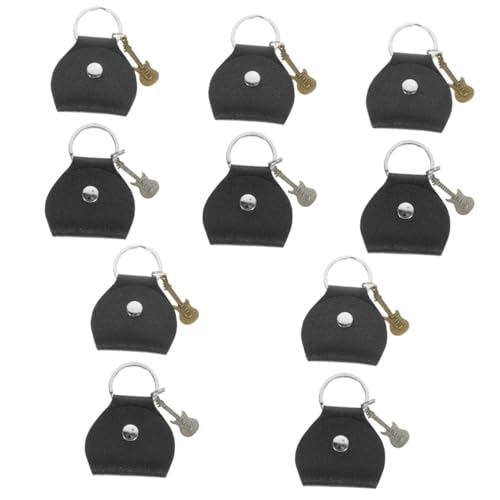 ibasenice 5 Sätze Fall Werkzeuggürtel Einziehbar Visitenkartenhalter Kette Ringe Gitarrenkoffer Gitarren-Sachen-Organizer Gitarren Zubehör Kit Gitarrenplektren-Set Black Metall 2 Stück * 5 von ibasenice