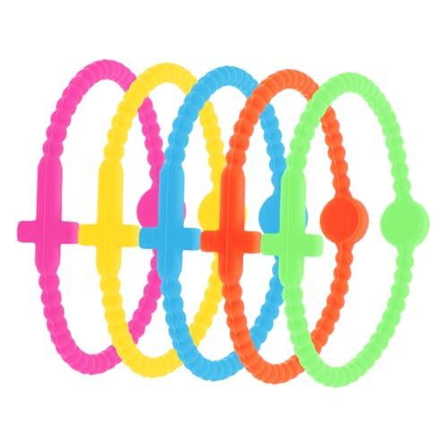 ibasenice 5 Stück Kreuz Armband Familien Gummi -Armbänder Volleyball -Silikonarmbänder Freund Silikonarmbänder Freundschaft Silikonarmbänder paar schmuck Fußball-Silikonarmband Kieselgel von ibasenice