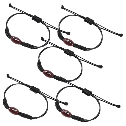 ibasenice 5stücke Teiliges -armband Verstellbares Seilarmband Für Frauen Rugby-fan-zubehör Armbänder Geeignet Für Jungen Und Mädchen von ibasenice