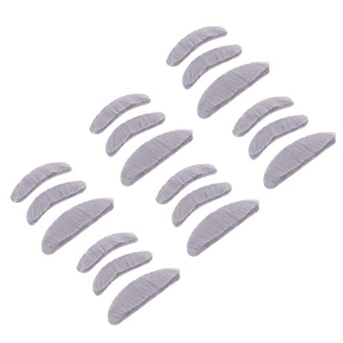 ibasenice 6 Sets Selbstklebende Stick-Kits für Brot Selbstverzierung Und Requisiten für Graue Schnurrbart-Augenbrauen Simulierte Augenbrauen-Klebe-Simulation bis Fiesta Älteres Kit von ibasenice