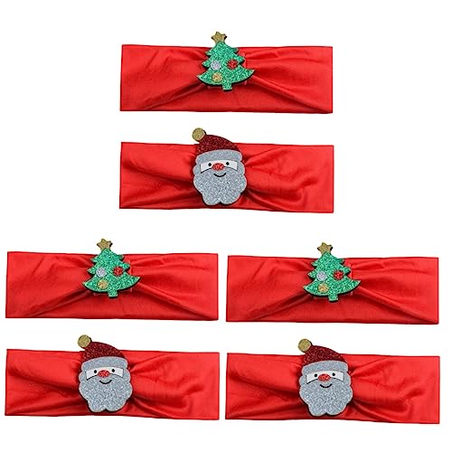 ibasenice 6 Stk Haarschmuck Weihnachtskopfschmuck Weihnachten Stirnband Baby von ibasenice