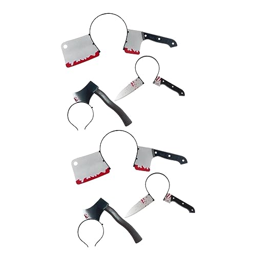 ibasenice Haarschmuck 6 Stk Halloween Gruseliges Stirnband Halloween-cleaver-stirnband Gruseliger Kopfschmuck Party-stirnband Halloween-trick-haarband Kopfbedeckung Für Frauen Durch Bilden von ibasenice